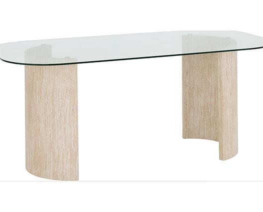 MODENA & LUKAS DINING SET (X4 CHAIRS) - CREAM/EMERALD GREEN VELVET