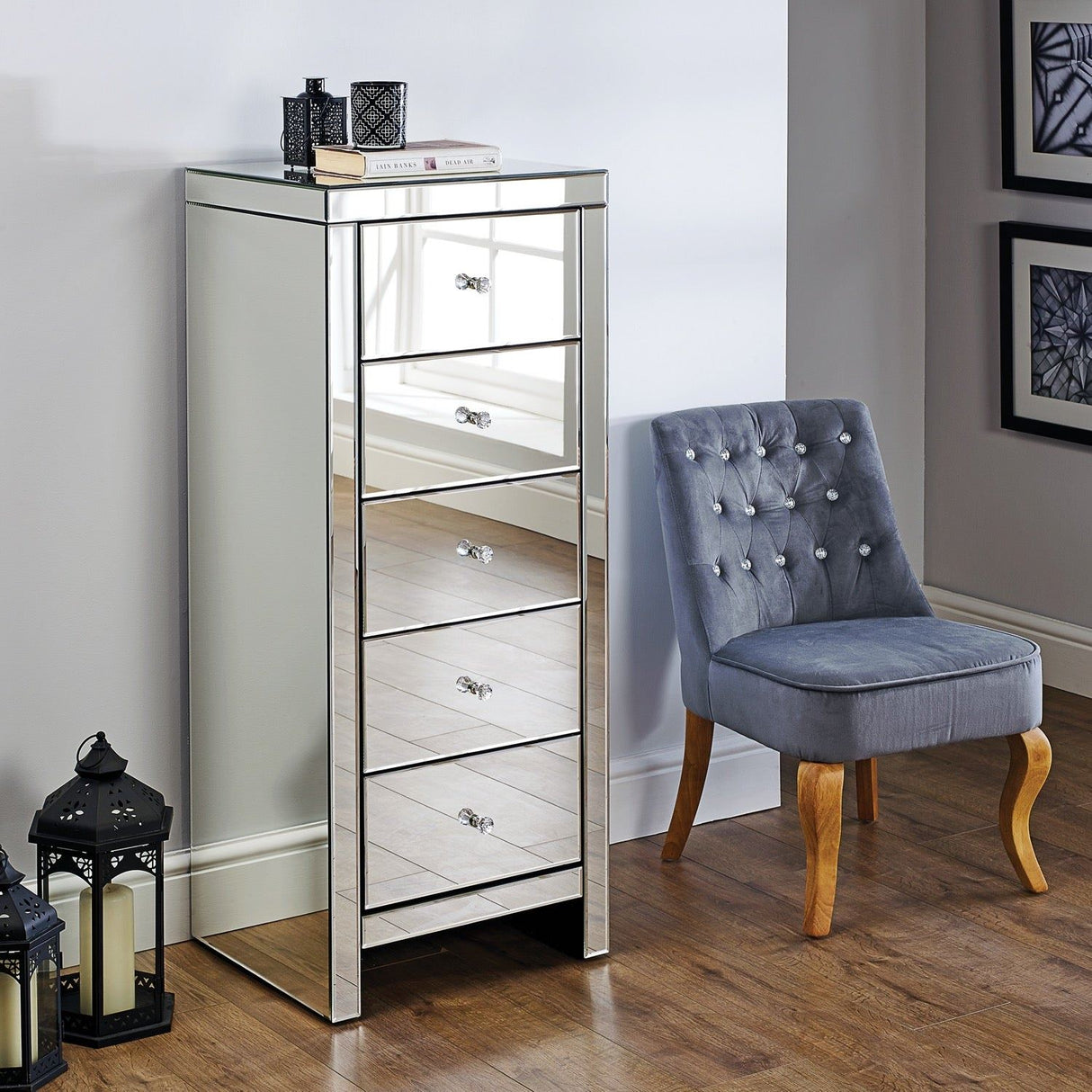 Saxen 5 Drawer Narrow Chest