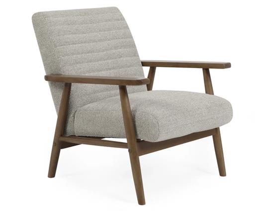 Ivy Armchair Oyster White & Brown