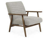 Ivy Armchair Oyster White & Brown
