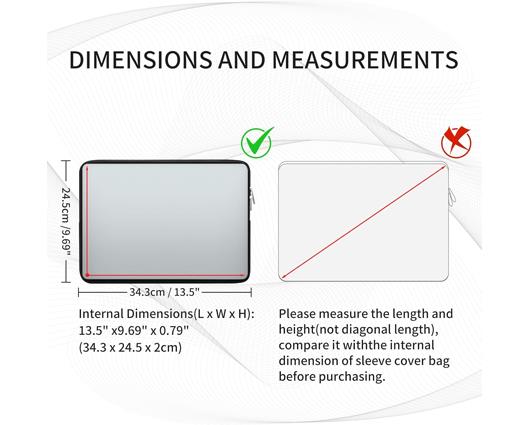 RAINYEAR 14 Inch Laptop Sleeve Protective Case