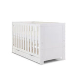 Nika Cot Bed & Under Drawer - White Wash
