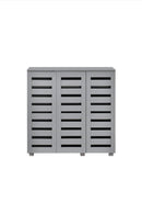Euston 3 Door Shoe Cabinet - Light Grey