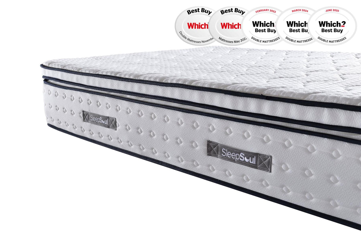 Roll Up Space 2000 Pocket Sprung Boxtop Mattress (35cm Depth) - Double