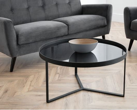 Laney Coffee Table-Smoked Glass