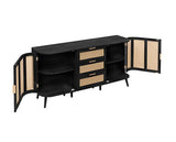 Noah 2 Door 3 Drawer Sideboard - Black