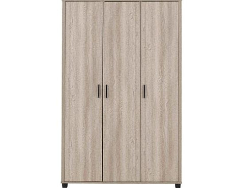 OLIVER 3 DOOR WARDROBE - LIGHT OAK EFFECT