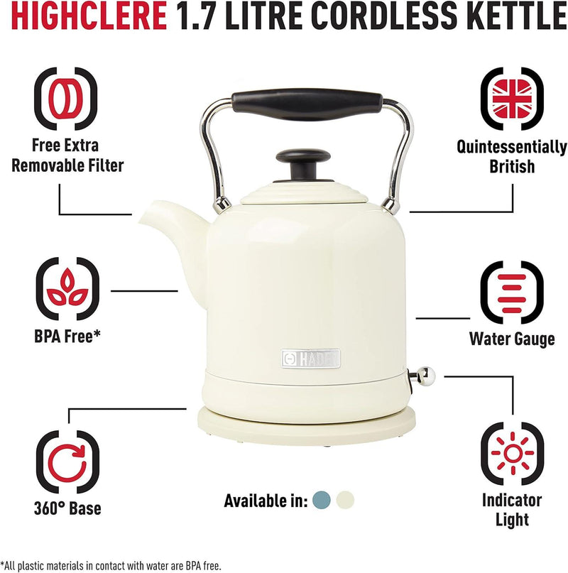 Haden Highclere 1.5L Kettle Cream