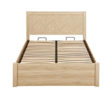 Herringford Ottoman Bed Oak - Double