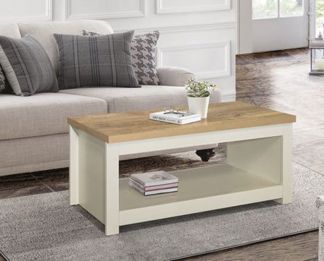 Harper Coffee Table-Cream