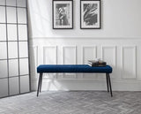 Leena Low Bench-Blue