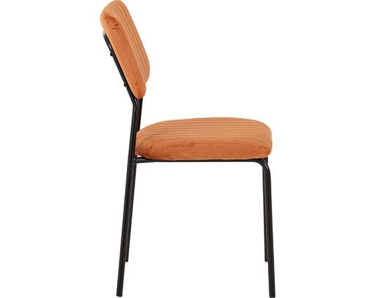 SHELDON DINING CHAIR (X4 PER BOX) - BURNT ORANGE VELVET FABRIC