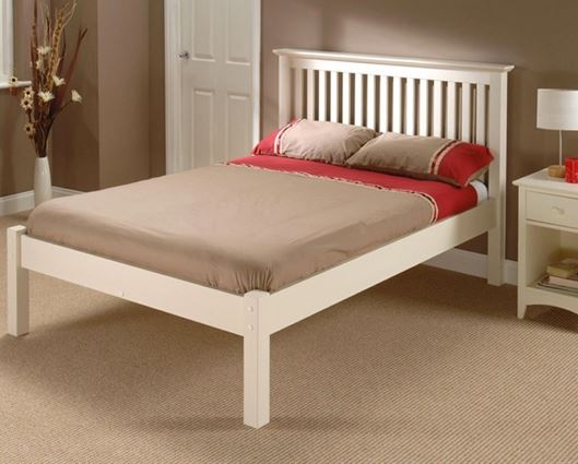 Barcelona LFE Double Bed - White