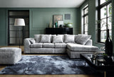 Heidi Right Hand Facing Corner Sofa Plus - Light Grey