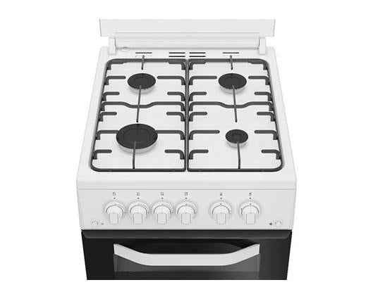 Hotpoint 50cm Gas Double Cooker - White