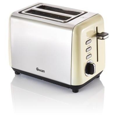 Swan Townhouse 2 Slice Toaster Cream