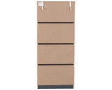 DAKOTA 2 DOOR WARDROBE - DARK GREY