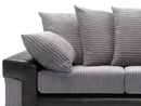 Dulcie 3 Seater Sofa - Black & Charcoal