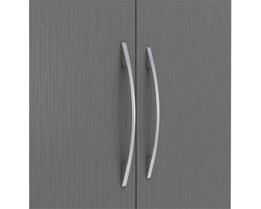 NEVADA 2 DOOR 1 DRAWER WARDROBE - 3D EFFECT GREY
