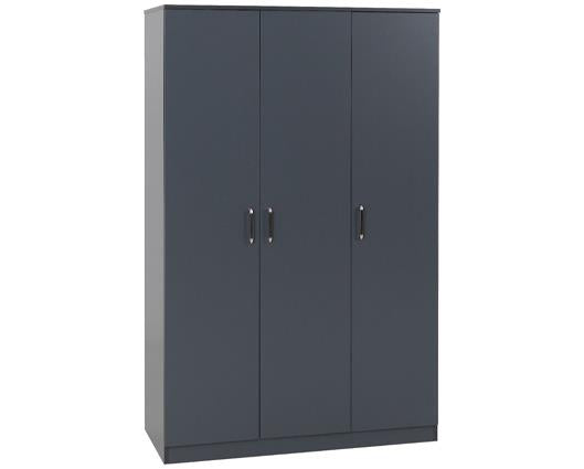 DAKOTA 3 DOOR WARDROBE - DARK GREY