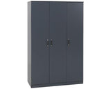DAKOTA 3 DOOR WARDROBE - DARK GREY