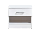 Highbury 1 Drawer Bedside - White