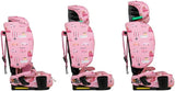 On the Go i-size Travel Car Seat - Itchy Feet Rosy