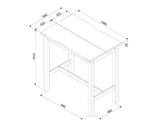 Live edge large rectangular high breakfast bar table & pair bar stool SET