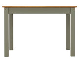 LUDLOW 1+4 DINING SET - GREEN/OAK EFFECT