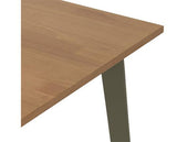 BALFOUR 1+4 DINING SET - SAGE GREEN/OAK EFFECT/MINK MICROSUEDE