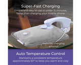 Carmen Spa Rechargeable Hot Water Bottle - Grey