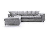 Heidi Left Hand Facing Corner Sofa Plus - Light Grey