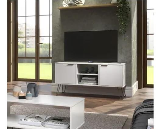 Austin White 2 Door Flat Screen TV Unit