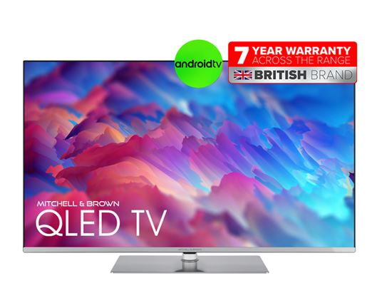 Mitchell & Brown JB-55QLED1811 55" QLED Freeview 4K UHD Smart Android TV with Speaker