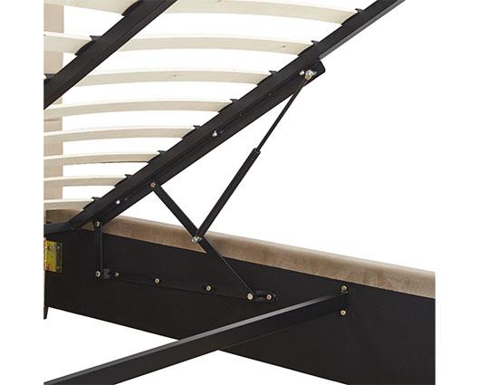 MADISON 5' OTTOMAN BED - FAWN VELVET FABRIC
