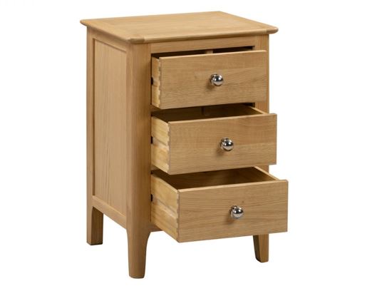 Kingston 3 Drawer Bedside