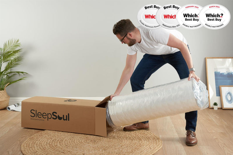 Roll Up Heaven 1000 Pocket Sprung Coolgel Mattress (25cm Depth) - King