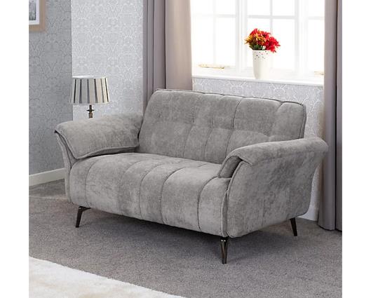 Amalfi 2 Seater Sofa - Grey Fabric