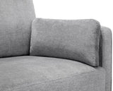 Houston 3 Seater-Dark Grey Chenille Fabric