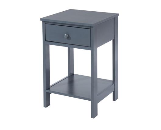 Shaker 1 Drawer Petite Bedside Cabinet-Midnight Blue