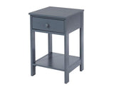 Shaker 1 Drawer Petite Bedside Cabinet-Midnight Blue