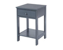 Shaker 1 Drawer Petite Bedside Cabinet-Midnight Blue