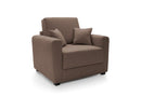 Owen Single Sofa Bed - Tan Brown