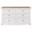 Corona White 3+3 Drawer Chest