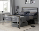 Montana Double Bed - Silver