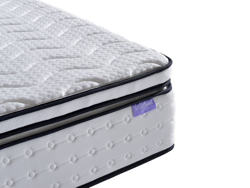 SleepSoul Space 2000 Pocket Sprung Boxtop Mattress (35cm Depth) - Double