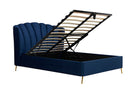 Lottie Double Ottoman Bed - Midnight Blue