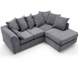 Tyler Right Hand Facing Corner Sofa - Grey