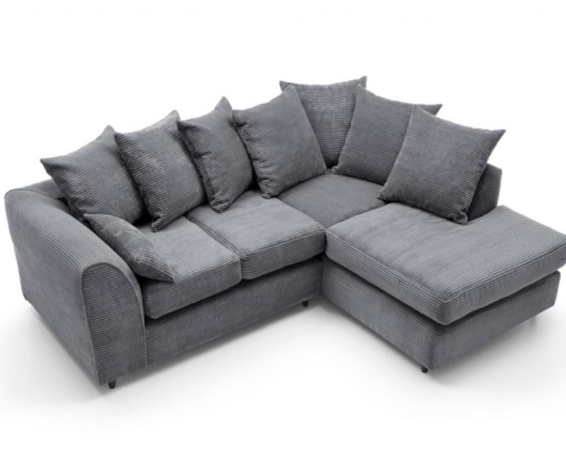 Tyler Right Hand Facing Corner Sofa - Grey
