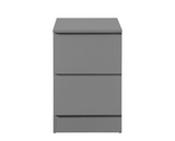 Oakley 2 Drawer Bedside- Grey